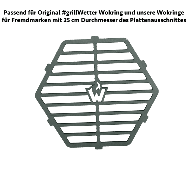 #grillWetter Grillrost (Griddle) für #grillWetter Wok-Ring ø 25cm