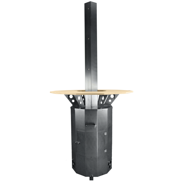 #grillWetter Set 3 - Feuertonne Deluxe Corten mit Kaminaufsatz