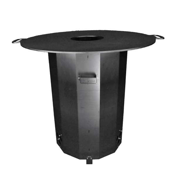 #grillWetter Set 1 - Feuertonne Basic Corten mit Feuerplatte 8mm