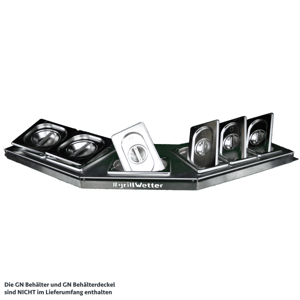 #grillWetter Trägerplatte für GN-Behälter (ohne GN-Behälter)