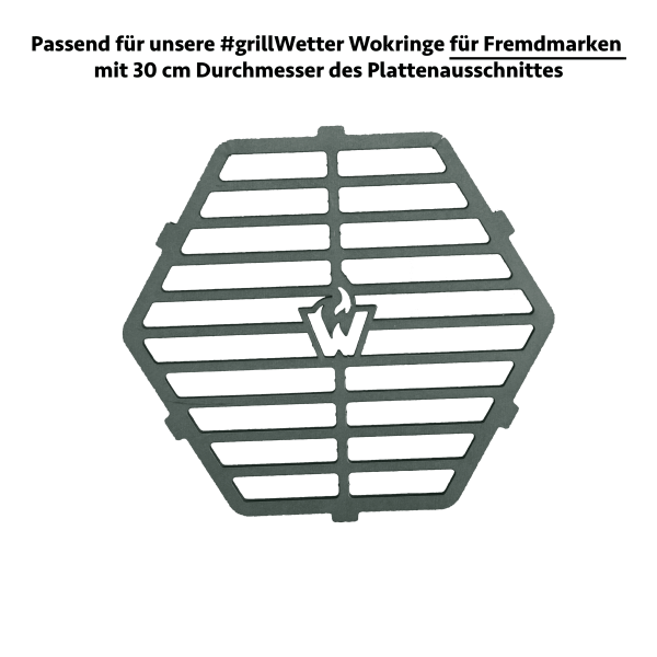 #grillWetter Grillrost (Griddle) für #grillWetter Wok-Ring ø 30cm