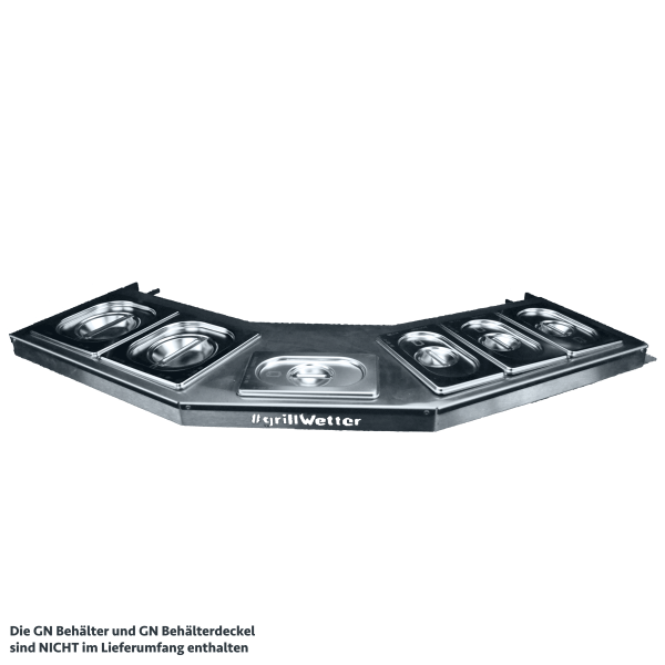 #grillWetter Trägerplatte für GN-Behälter (ohne GN-Behälter)