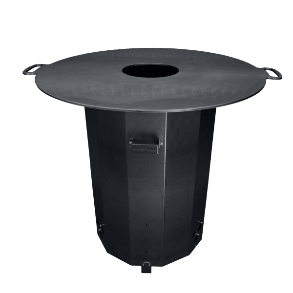 #grillWetter Set 1 - Feuertonne Basic Corten mit Feuerplatte 8mm