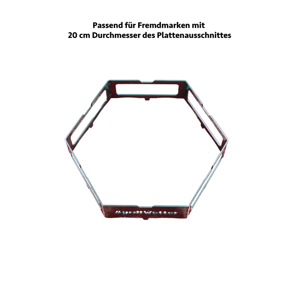 #grillWetter Wok-Ring für Feuerplatte mit ø 20cm Innenausschnitt