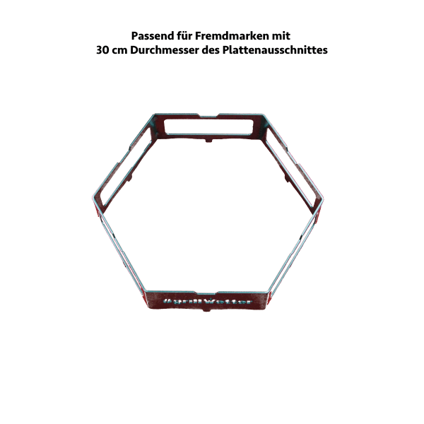 #grillWetter Wok-Ring für Feuerplatte mit ø 30cm Innenausschnitt