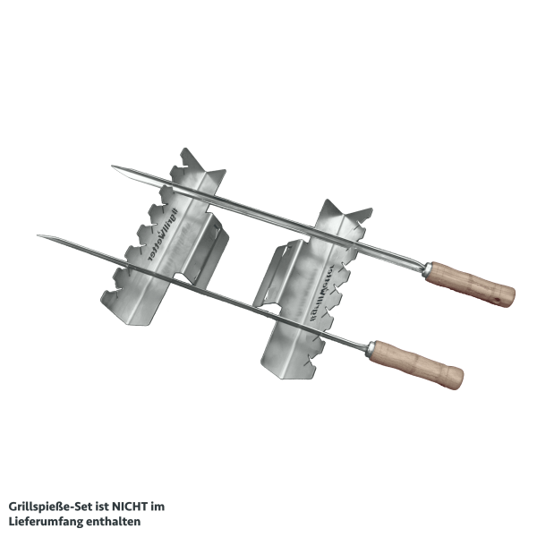 #grillWetter Spießträgersatz für #grillWetter Wok-Ringe ø 20cm