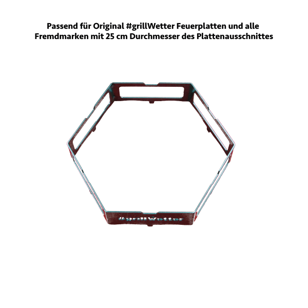 #grillWetter Wok-Ring für Feuerplatte mit ø 25cm Innenausschnitt