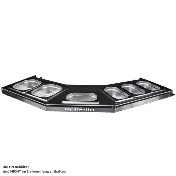 #grillWetter Trägerplatte für GN-Behälter (ohne GN-Behälter)